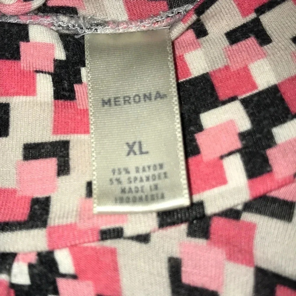 MERONA mock top short sleeves size XL - Picture 4 of 7